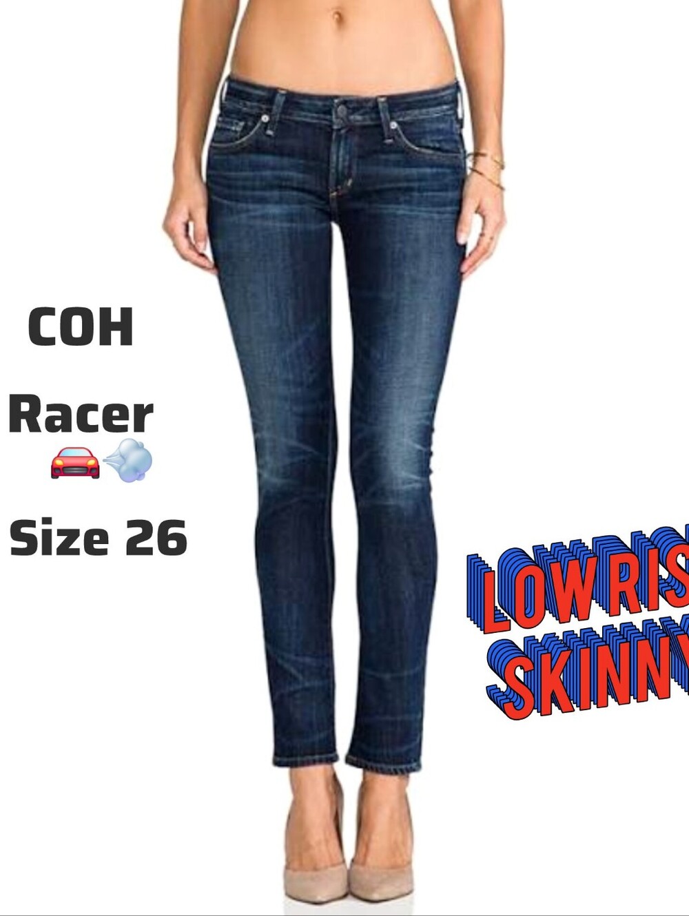 COH Citizens Of Humanity Racer Low Rise Skinny Jeans 26